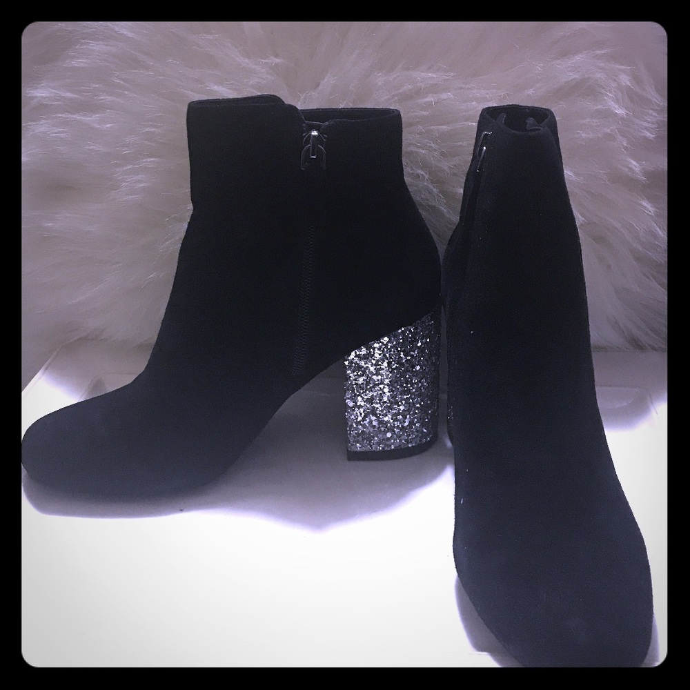BP Black Suede Ankle Boots